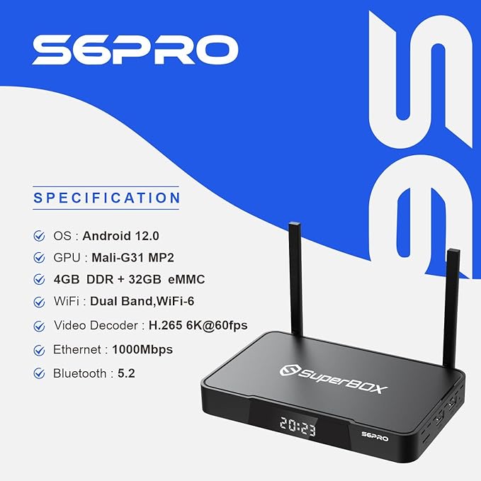 SuperBox S6 PRO Media Player
